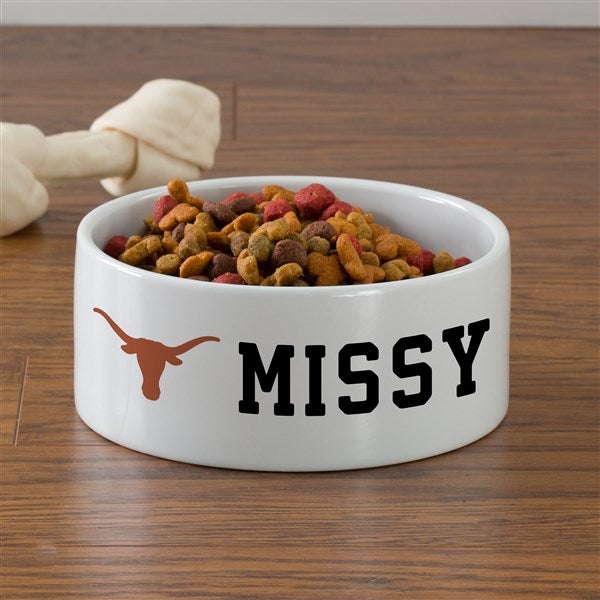 NCAA Texas Longhorns Personalized Dog Bowls - 47044