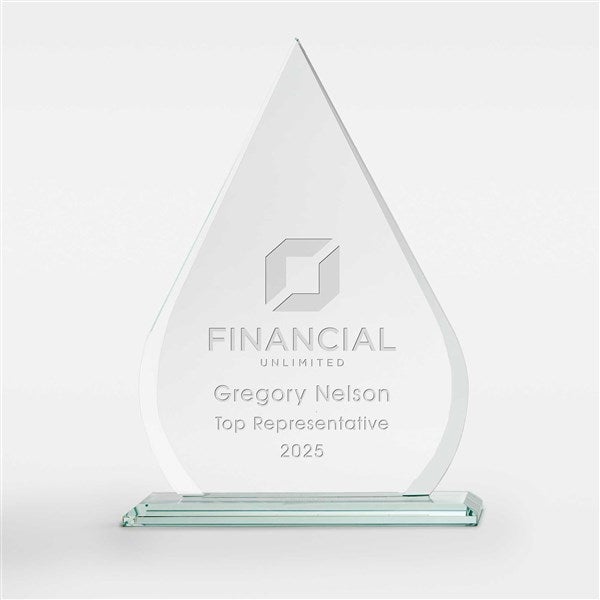 Personalized Logo Tear Drop Award - Medium  - 47050