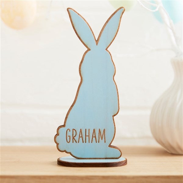 Personalized Wooden Easter Bunny Shelf Decoration - 47110