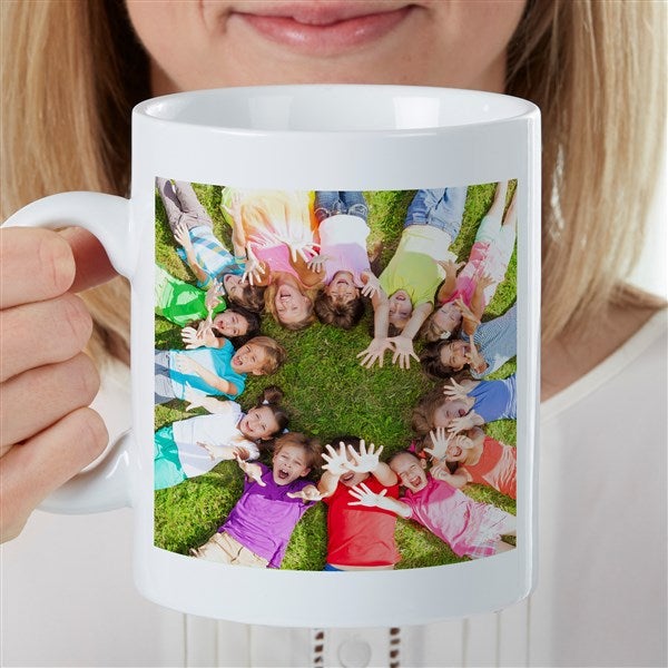Double Sided Photo Personalized 30 oz. Oversized Coffee Mug - 47127