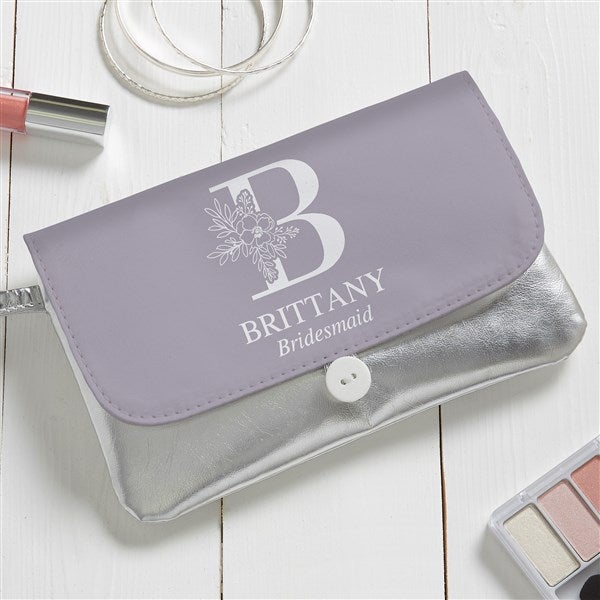 Floral Bridesmaid Personalized Wristlet - 47266