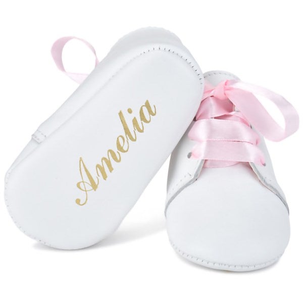 Personalized Leather Baby Girl Shoes  - 47289D