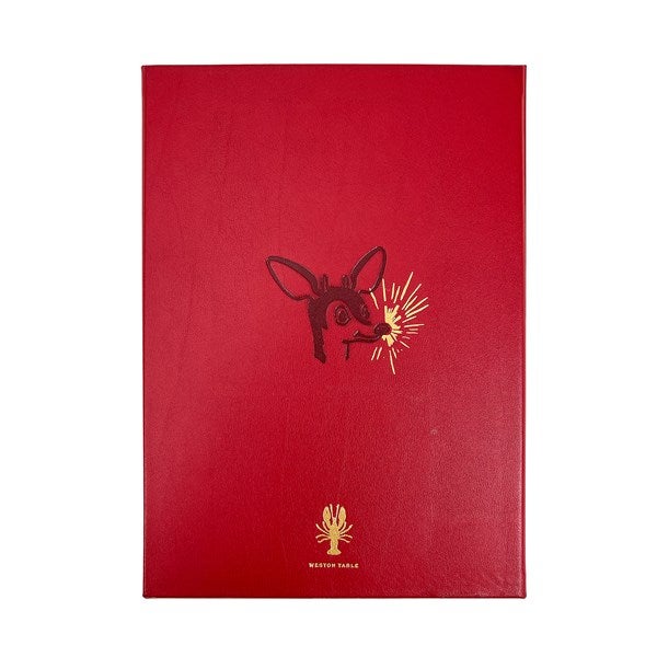 Rudolph The Red-Nosed Reindeer Personalized Leather Book