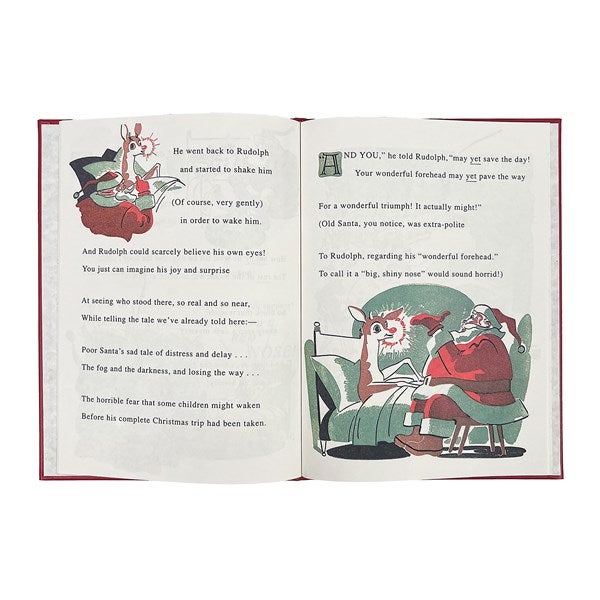 Rudolph The Red-Nosed Reindeer Personalized Leather Book