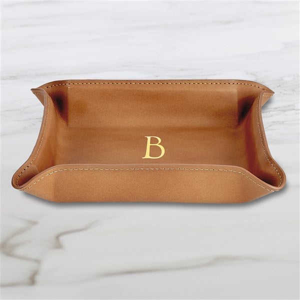 Personalized Leather Valet Tray  - 47300D