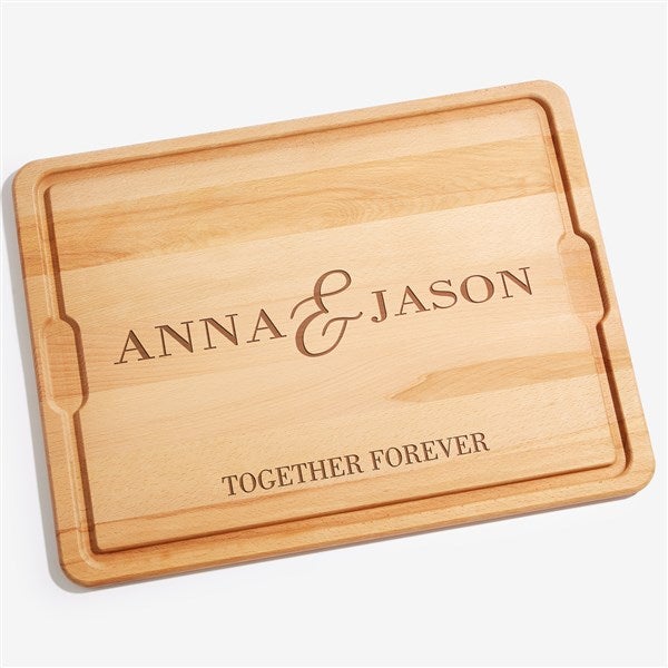 Eternal Love Personalized Hardwood Anniversary Cutting Board - 47319