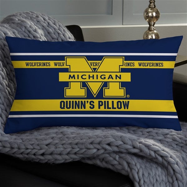NCAA Michigan Wolverines Classic Personalized Throw Pillow - 47344