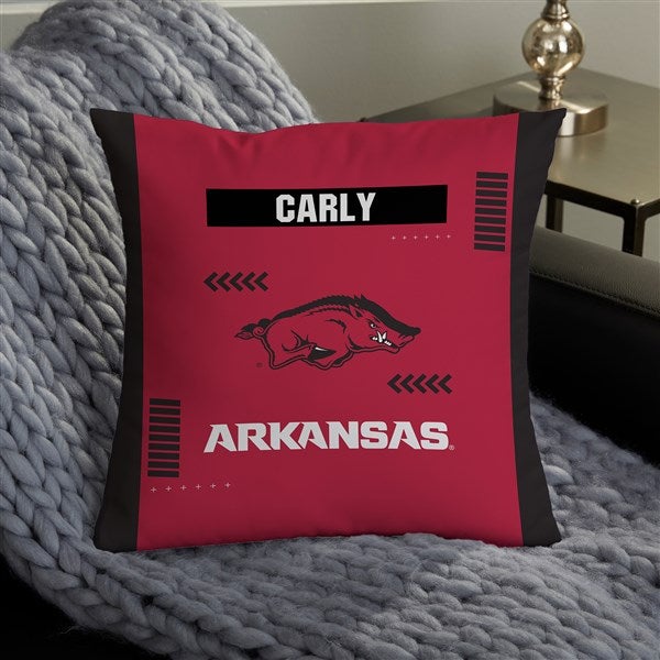 NCAA Arkansas Razorbacks Classic Personalized Throw Pillow - 47347