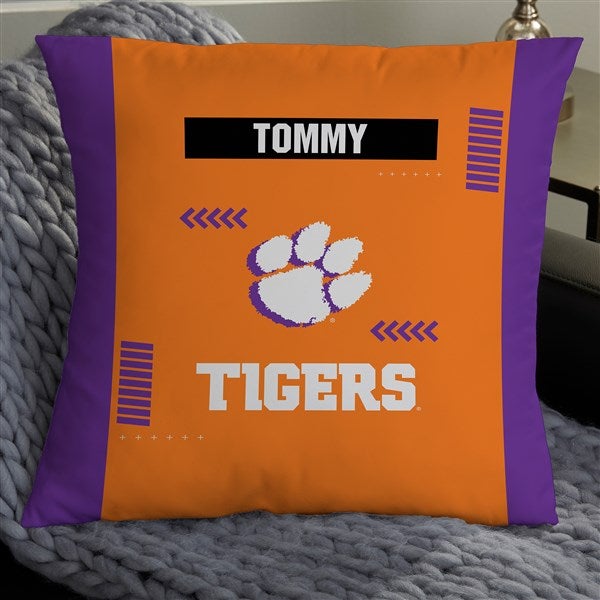 NCAA Clemson Tigers Classic Personalized Throw Pillow - 47350