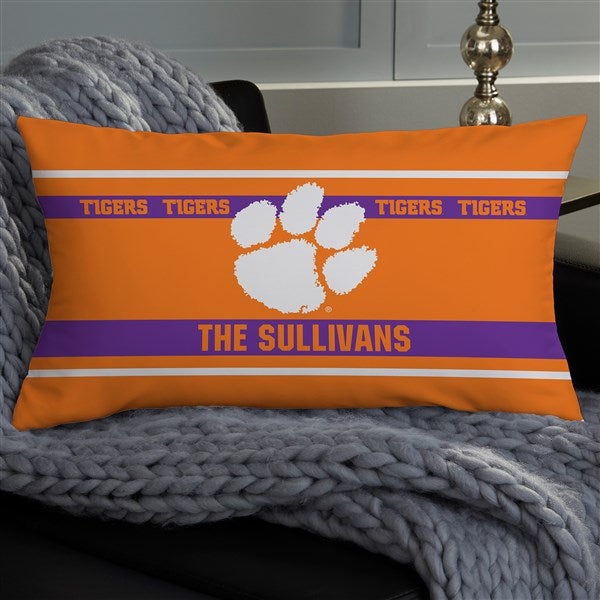 NCAA Clemson Tigers Classic Personalized Throw Pillow - 47350