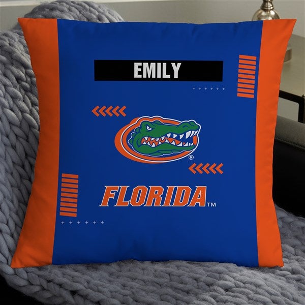 NCAA Florida Gators Classic Personalized Throw Pillow - 47362