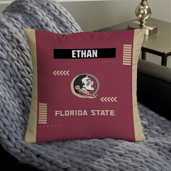 NCAA FSU Seminoles Classic Personalized Throw Pillow - 47363