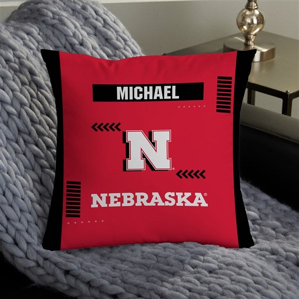 NCAA Nebraska Cornhuskers Classic Personalized Throw Pillow - 47367