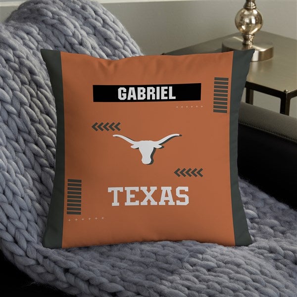NCAA Texas Longhorns Classic Personalized Throw Pillow - 47370