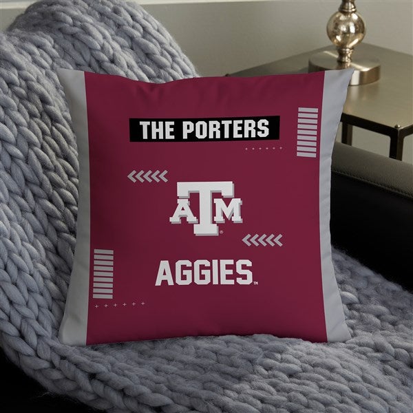 NCAA Texas A&M Aggies Classic Personalized Throw Pillow - 47371