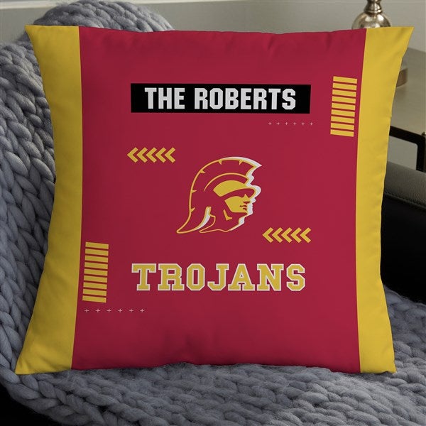 NCAA USC Trojans Classic Personalized Throw Pillow - 47399
