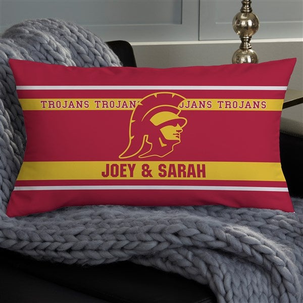 NCAA USC Trojans Classic Personalized Throw Pillow - 47399