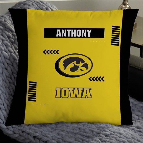 NCAA Iowa Hawkeyes Classic Personalized Throw Pillow - 47409