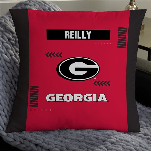 NCAA Georgia Bulldogs Classic Personalized Throw Pillow - 47411