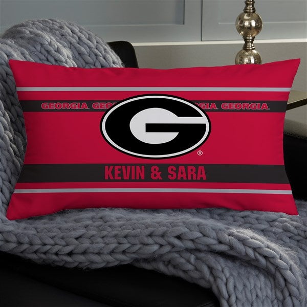 NCAA Georgia Bulldogs Classic Personalized Throw Pillow - 47411