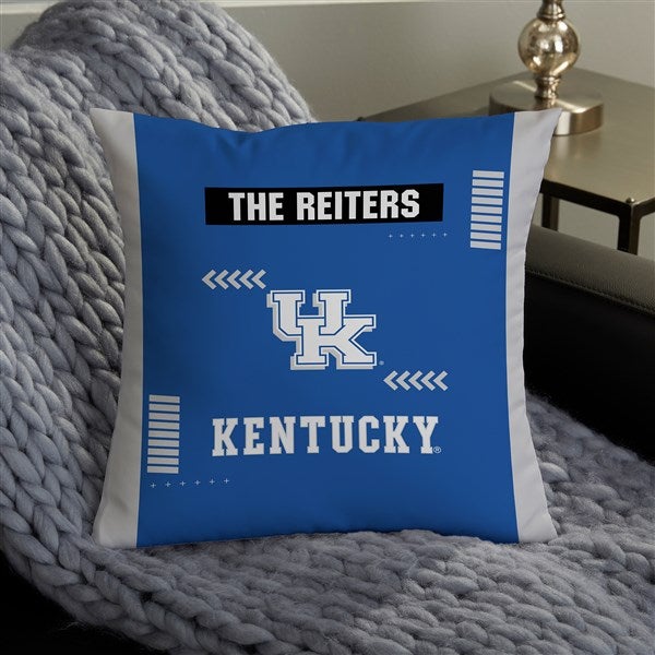 NCAA Kentucky Wildcats Classic Personalized Throw Pillow - 47413