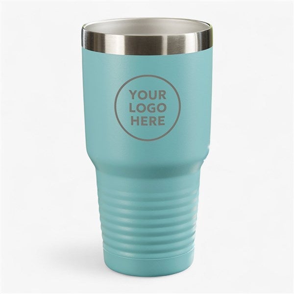 Personalized Logo 30 oz. Vacuum Insulated Stainless Steel Tumbler - Teal  - 47414