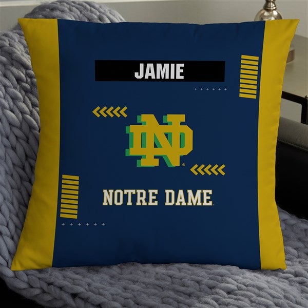 NCAA Notre Dame Fighting Irish Classic Personalized Throw Pillow - 47415