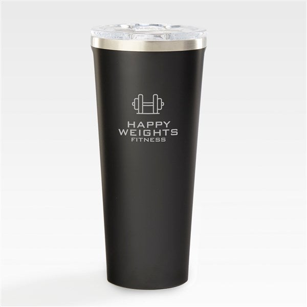 Personal Logo Corkcicle 24oz Large Tumbler- Black - 47433