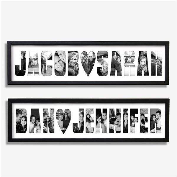 Personalized Sweethearts Photo Collage Frame - 4744