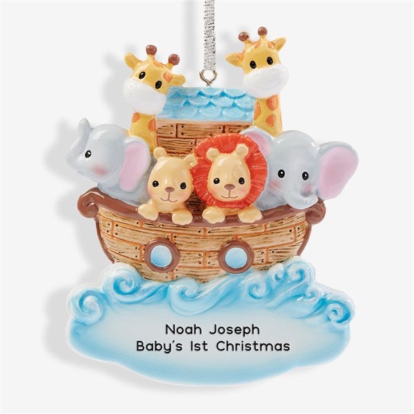 Noah's Ark Personalized Christmas Ornament - 47477