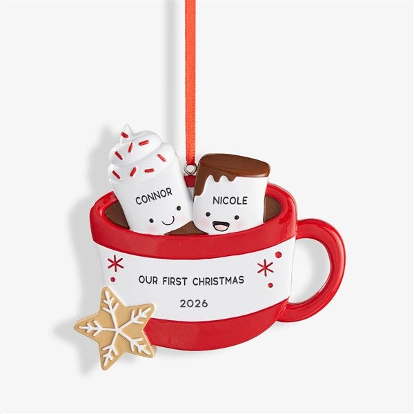 Marshmallow Family Personalized Christmas Ornament  - 47484