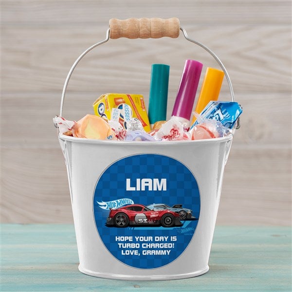 Hot Wheels Personalized Metal Treat Bucket  - 47529