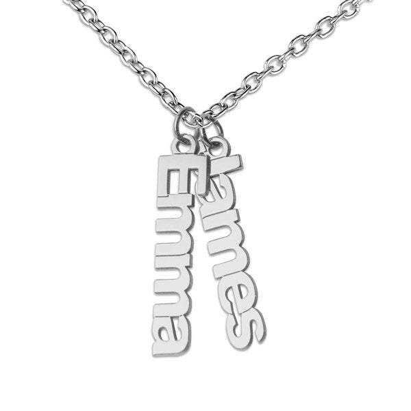 Personalized Vertical Name Charm Necklace - 47531D