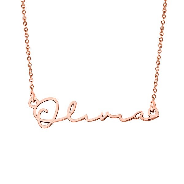 Personalized Minimalist Script Name Necklace  - 47533D