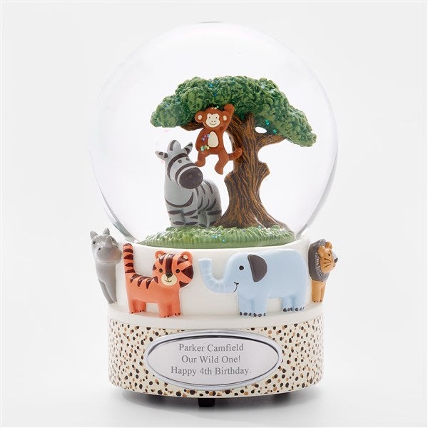 Engraved Safari Animals Snow Globe     - 47556