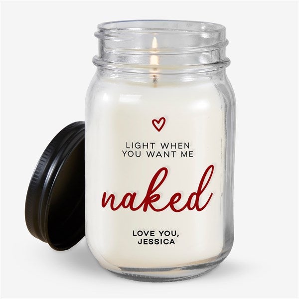 Light It When You Want Me Personalized Farmhouse Candle Jar  - 47580