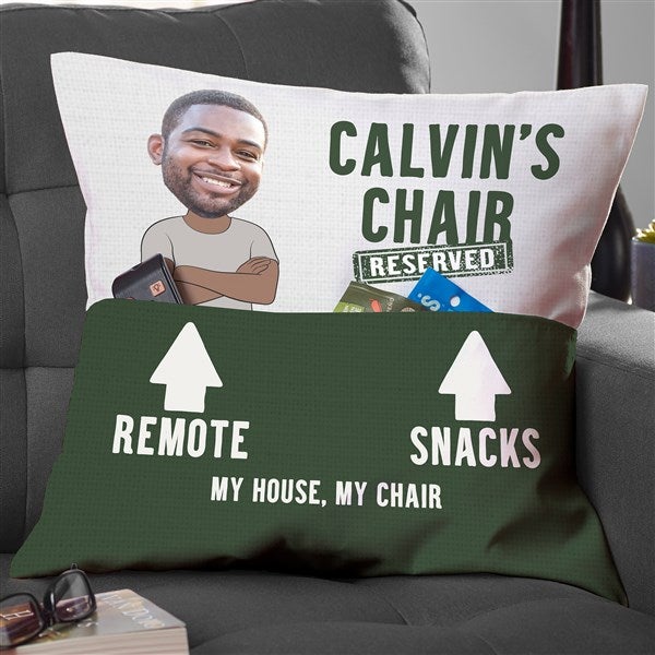 His Spot Photo Personalized Pocket Pillow Large