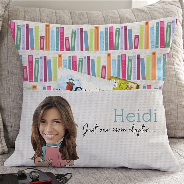 Her Reading Spot Photo Personalized Pocket Pillow  - 47607