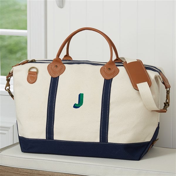 Shadow Name Embroidered Canvas Duffel Bags - 47651