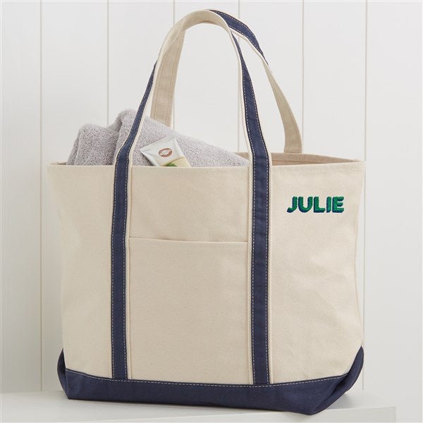 Shadow Name Embroidered Weekender Tote - 47652