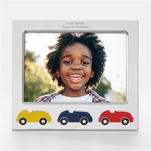 Engraved Reed & Barton 5x7 Race Car Picture Frame