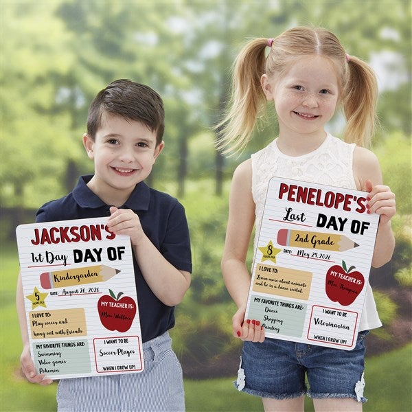 School Memories Personalized Dry Erase Sign - 47767