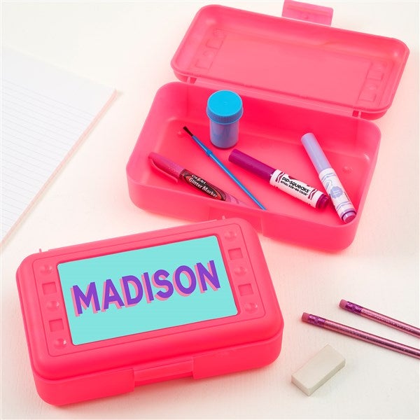 Shadow Name Personalized Pencil Box - 47773