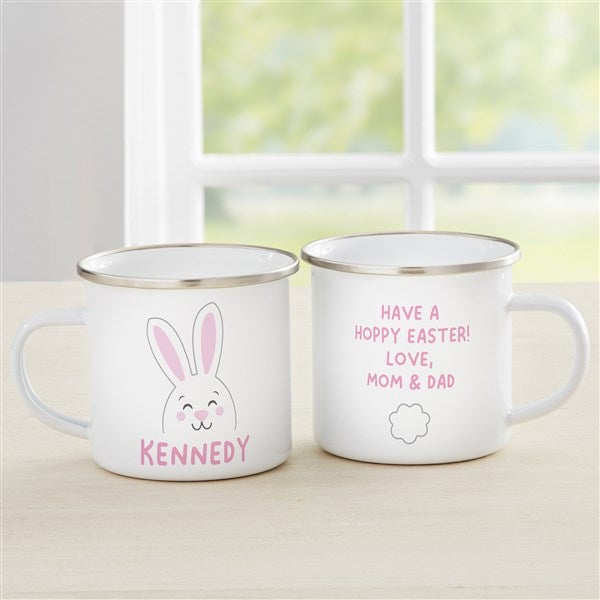 Bunny Face Personalized Kids Enamel Mug - 47795