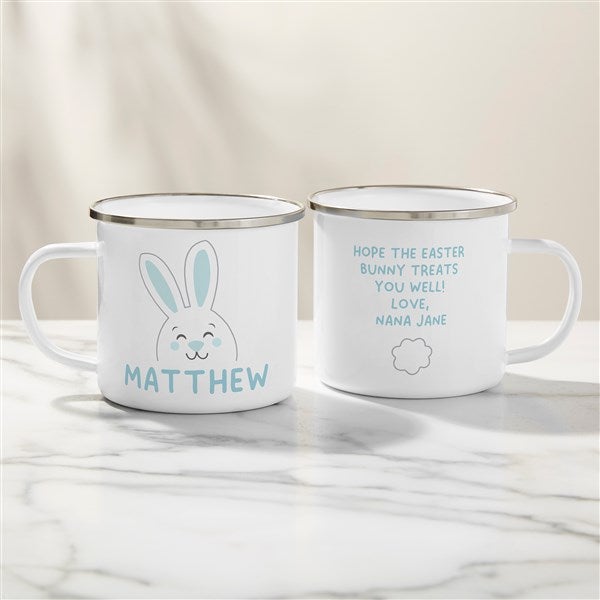 Bunny Face Personalized Kids Enamel Mug - 47795