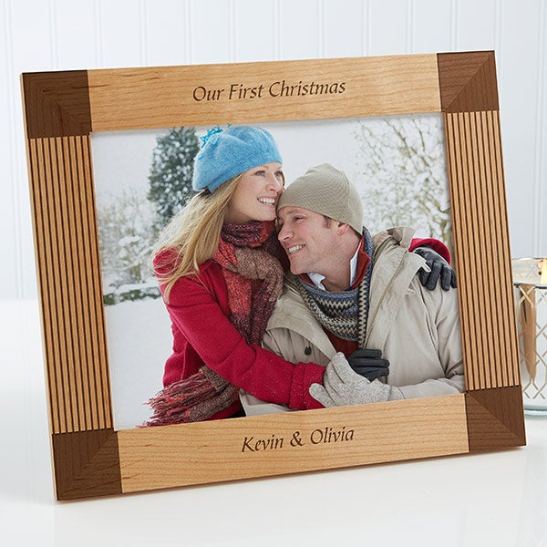 Personalized 4x6 Horizontal Wood Picture Frames - Simplicity