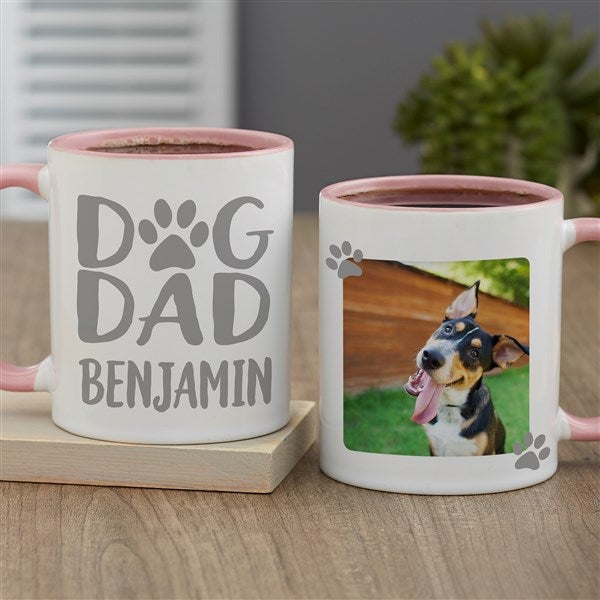 Dog Dad Personalized Photo Coffee Mugs  - 47904