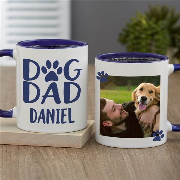 Dog Dad Personalized Photo Coffee Mugs  - 47904