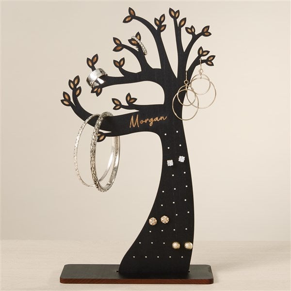 Wooden Tree Personalized Jewelry Holder  - 47912