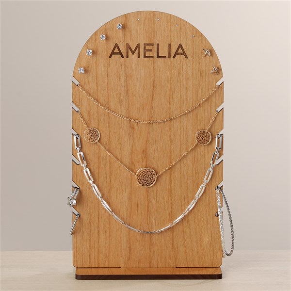 Wood Arch Personalized Jewelry Holder  - 47913